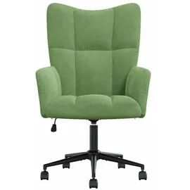 vidaXL Relaxsessel Hellgrün Samt