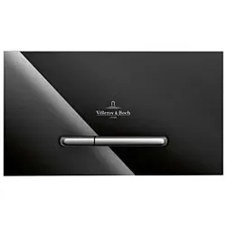 Villeroy & Boch ViConnect WC-Betätigungsplatte 922160RB Glossy Black, Sicherheitsglas