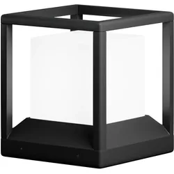 Licht-Erlebnisse Sockelleuchte PERONA Graphit Aluminium Kunststoff LE116279