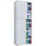 VCM Lona Aktenschrank 70 x 37 x 183 cm weiß