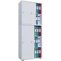 VCM Lona Aktenschrank 70 x 37 x 183 cm weiß
