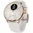 38 mm perl weiß/rosegold, Sport Fluorelastomer-Armband weiß/rosegold