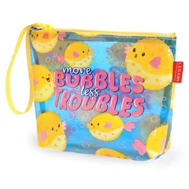 Legami - Strandtasche für Frauen, Pufferfish, mit Reißverschluss und Seitenriemen, Halterung für Badeanzug und Strandzubehör, ideal für Mädchen, Frauen, 20 x 16 cm