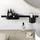 Hansgrohe WallStoris Badaccessoire-Set Schwarz
