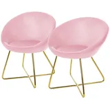 2er Set Esszimmerstühle Stühle Polsterstühle Wohnzimmerstühle Küchenstühle Samt