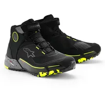 Alpinestars CR-X Drystar Schwarz/Dunkelgrau/Neongelb 45,5