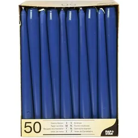 Papstar Leuchterkerzen 25 cm dunkelblau 100 St.