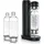Arendo Wassersprudler Soda Maker schwarz + 3x 1L PET-Flaschen