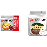 Tassimo Kapseln Morning Café, 105 Kaffeekapseln, 5er Pack, 5 x 21 Getränke & Kapseln Jacobs Cappuccino Classico, 40 Kaffeekapseln, 5er Pack, 5 x 8 Getränke