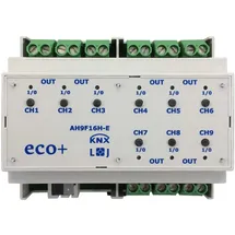 Lingg & Janke Lingg&Janke KNX Schaltaktor eco+ 9-fach 16A 6TE AH9F16H-E