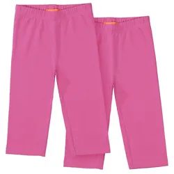 Caprihose STACCATO, Mädchen, Gr. 92/98, Normalgrößen, pink, Oberstoff: 95% Baumwolle, 5% Elasthan., unifarben, modisch, bequem, Hosen, Doppelpack
