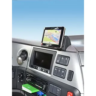 KUDA Handyhalterung passend für DAF XF 106 (Euro 6) ab 2013 & New XF - Telefonkonsole für Smartphones, Handys, Navi und mehr – Kunstlederkonsole, schwarz, 5145