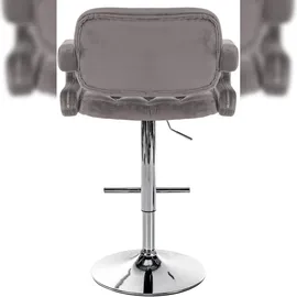 CLP Barhocker Dublin Mit Samt-Bezug I Höhenverstellbar