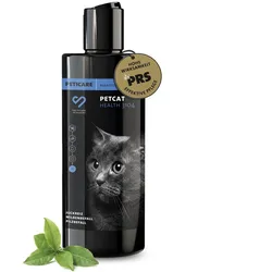 Peticare Anti-Parasiten Katzen-Shampoo gegen Milben Flöhe Pilz, lindert Juckreiz 250 ml