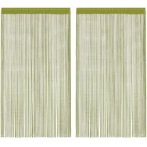 vidaXL 2 Stk. Fadenvorhänge 100x250 cm,