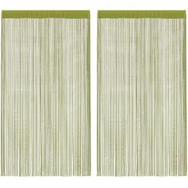 vidaXL 2 Stk. Fadenvorhänge 100x250 cm,