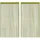 vidaXL 2 Stk. Fadenvorhänge 100x250 cm,