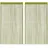 vidaXL 2 Stk. Fadenvorhänge 100x250 cm,