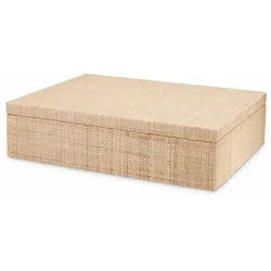 Casa Padrino Luxus Aufbewahrungsbox Naturfarben 40 cm - Luxus Accessoires