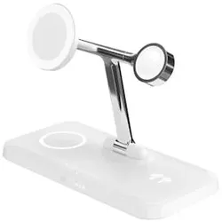 Hyper HyperJuice Next Qi2 4-in-1 Magnetische Ladestation Weiß