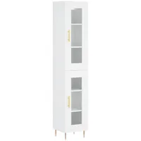 VidaXL Highboard Weiß 34,5x34x180 cm Holzwerkstoff