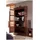 Massivmoebel24 Vitrine Akazie 98 x 46 x 191 cm Braun