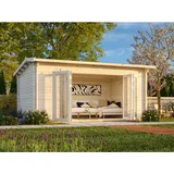 Palmako Ines Gartenhaus 4,80 x 3,00 m Braun