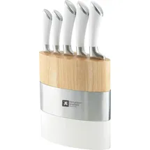 Richardson Sheffield FUSION Messerblock 5-teilig, Kautschukholz, Messerblock, Braun