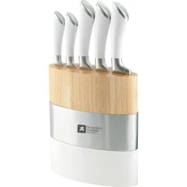 Richardson Sheffield FUSION Messerblock 5-teilig, Kautschukholz, Messerblock, Braun
