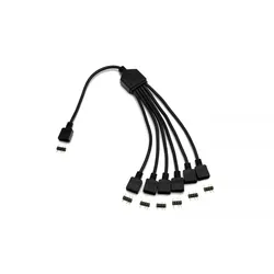 EK Water Blocks EK-D-RGB 6-Way - RGB-LED-Splitter - 3-poliger RGB-Header (M)