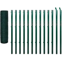 vidaXL Weidezaun 25 x 170 cm Grün/Stahl
