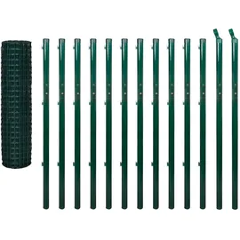 vidaXL Weidezaun 25 x 170 cm Grün/Stahl