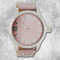 Oozoo Damenuhr Timepieces C1058 rosa Lederarmband Quarz Analoguhr UOC1058A