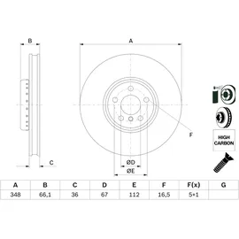 Bosch Bremsscheibe 0 986 479 F59
