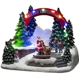 Konstsmide LED Szenerie Santa und Kinder 11 Bunte Dioden