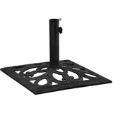 vidaXL Schirmständer 47 x 47 x 33 cm Gusseisen Schwarz