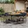 vidaXL Garten-Essgruppe 9-tlg. Grau