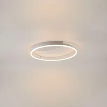 s.luce LED Ring Wandlampe & Deckenleuchte Dimmbar modern rund Weiß, / Ø 60cm