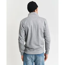 GANT Reg Shield Halbzippullover Grey Melange M