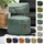 Green Bean Sitzhocker Pouf Kunstleder 43 x 30 x 30 cm Blau/Türkis