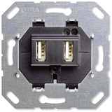 Gira Einsatz USB-Spannungsversorgung 2fach Typ A / Typ A (2359 00)