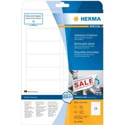 HERMA Special - Papier - matt - selbstklebend, entfernbarer Klebstoff - weiß - 8