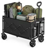 SONGMICS Kleiner Handwagen faltbar, Gartenwagen, kompakt, mit Griff