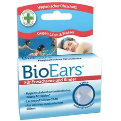 BIOEARS Silikon Ohrstöpsel antimikrobielle 6 St