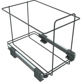 ELLETIPI PF01 34B1 Abnehmbarer, differenzierter Abfalleimer mit Standfuß, Innenvolumen 18 + 8 + 8 Liter