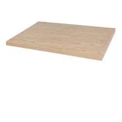 Bolero vorgebohrte rechteckige Tischplatte Antik Natur 1100x700mm
