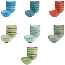 CreaTable Dipschale Nature Collection Blau 6-tlg.