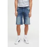 Blend Shorts BHTWISTER-denimshorts mit Markenlabel, aus Baumwollmischung, Regular Fit, knielange Form blau L