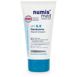 numis med Handcreme Handcreme ph 5.5 für empfindliche Hände – Hand Creme vegan 1x 75 ml, 1-tlg.