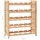 vidaXL Weinregal 63 x 25 x 73 cm Nussbaumholz Beige
